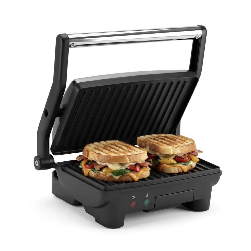 EPN2976 2In1 Nonstick Panini Press Indoor Grill 180Degree Sandwich Maker New